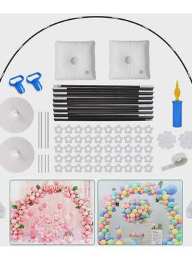 跨境15节碳纤维杆盘地套装方型水袋底座底气球拱门钉固定套