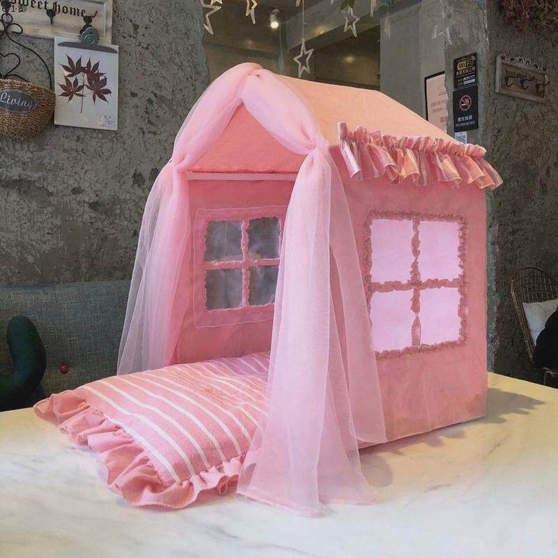 宠物房子帐篷春夏宠物用品可拆洗可爱公主狗窝猫窝小型犬泰迪狗床