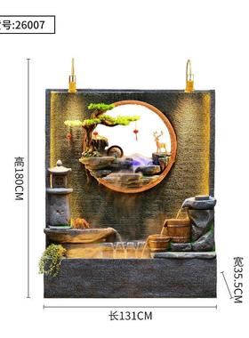 家居葫芦室内喷泉流水景假山摆件客厅加湿器创意阳台庭院鱼缸轻奢