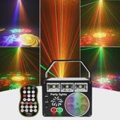 新款 多合一USB充电户外声控灯Ktv高亮disco舞台灯炫彩图案氛围灯