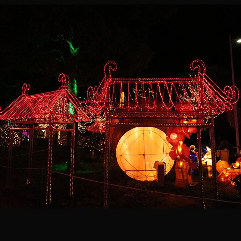 led扁三线彩虹照明灯带户外防水家居工程装饰管彩灯