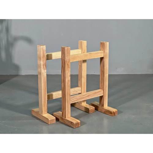 热销bc10原木大板桌脚脚木纯实木桌腿桌脚台白蜡餐茶桌支架脚桌子