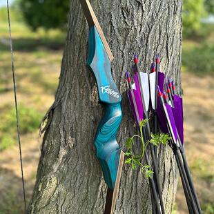 黑猎人云灵齐头反曲弓箭分体美式猎弓成人户外射箭器材装备木质弓