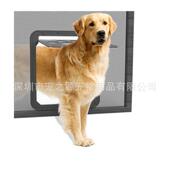 新款 工厂直销宠物用品猫门智能宠物门纱门钢纱门自动闭合狗窗门