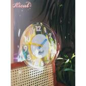 2024创意炫彩摆钟表挂钟客厅家用泡泡挂风两用网红轻奢个性 时钟