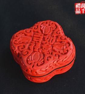 EQ4F秀水中国特色外事出国留学礼品雕漆首饰盒漆器盒送老外礼