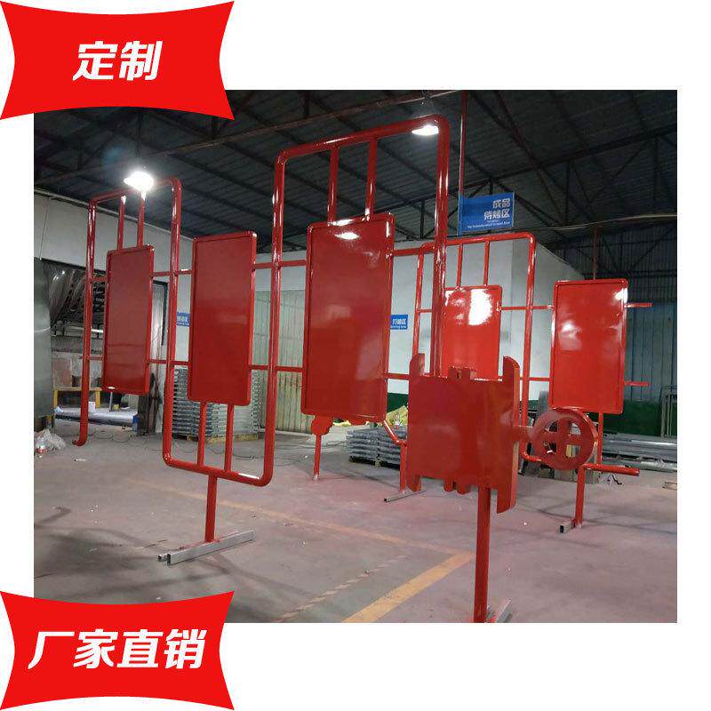 厂家订制主题公园标识牌消防安全知识宣传栏不锈钢宣传栏公告栏