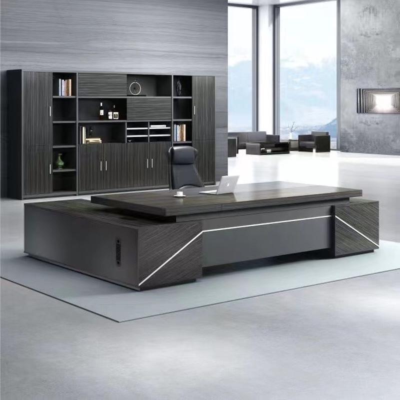 老板办公桌单人经理桌办公室桌椅组合大班台办公桌简约现代总裁桌