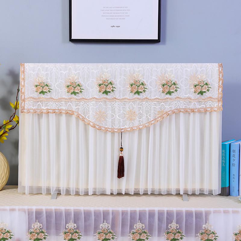 高级感电视机防尘罩55寸65寸盖巾挂壁式电视柜遮丑盖布电视套新款