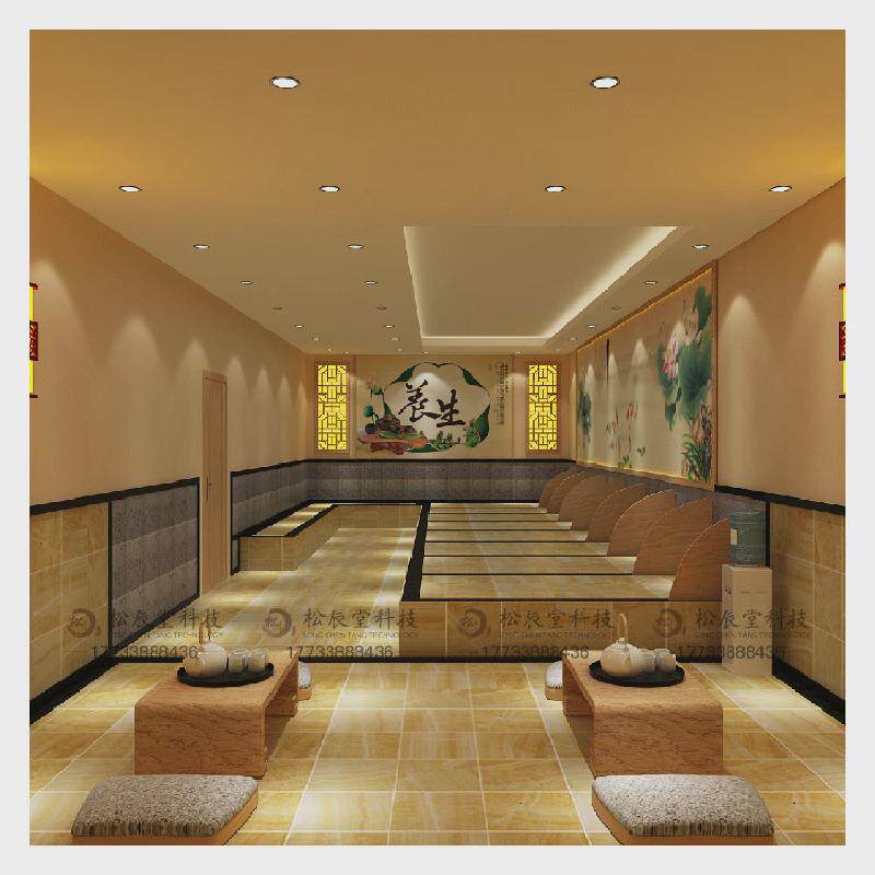 松辰堂日式岩盘浴安装承建装修厂家汗蒸馆汗蒸房设备商用岩磐浴