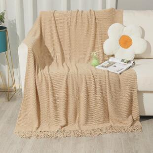 定制针织豆豆床尾秋冬毯办公室沙发午睡小盖毯子毛毯blanket定做