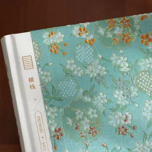 [国画花纹布艺优雅复古布面笔记本盖章空白横线手账本日记打卡抄写]