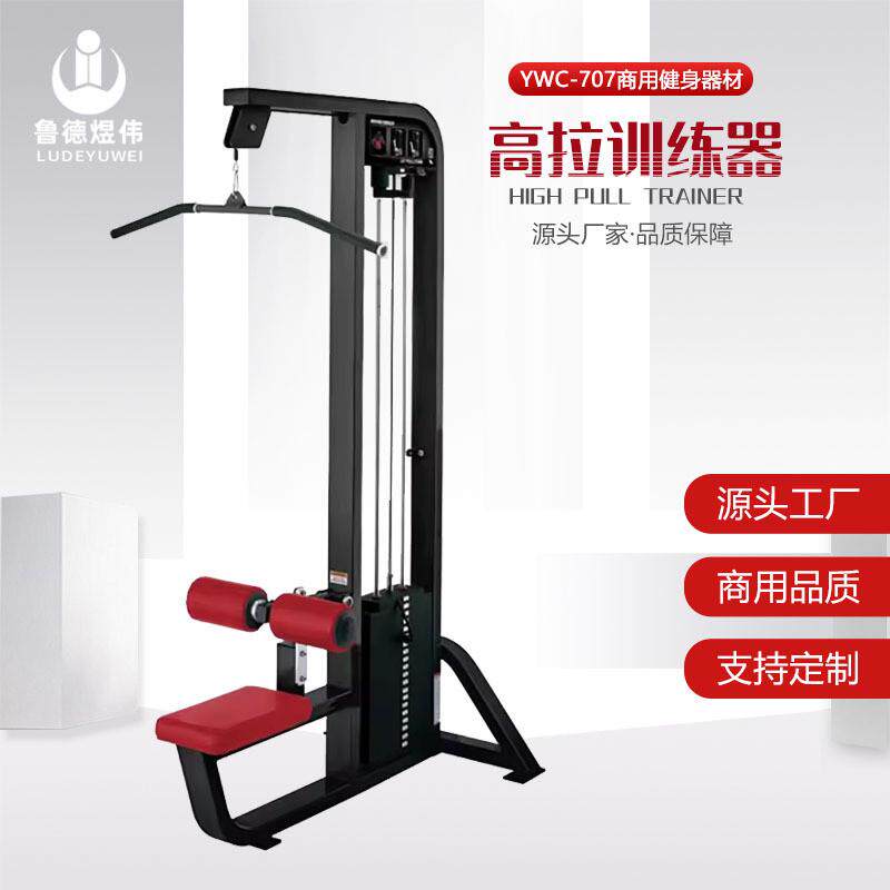 高拉训练器练一体机力量器械高低拉背部训练器健身房专用高低拉背