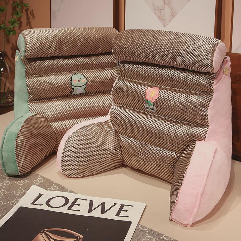 I9EK凉席床头软包靠背沙发抱枕靠垫枕头床上看书护腰枕垫靠枕可拆