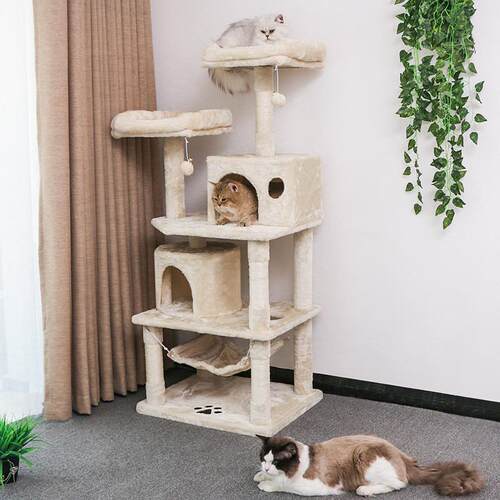 工厂直销宠物窝绒布猫树大型猫爬架猫家具猫抓板猫笼高品别墅