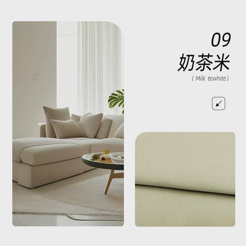加厚新款送法式卧室高级感遮光雪尼尔奶油色柔软定型绍兴柯桥窗帘