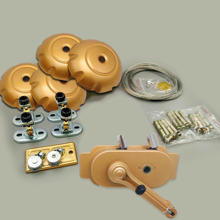 批发免打孔手摇器配件手摇器晒衣架升降器摇把阳台升降晾衣架