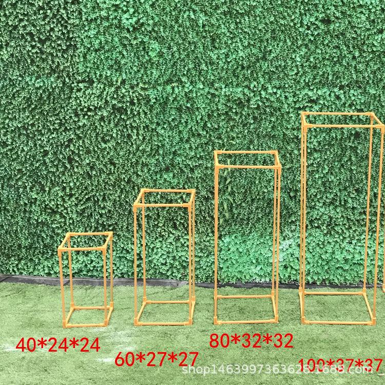 几何婚庆道具路引新款路引铁艺方框路引方框路引迎宾区魔方路引