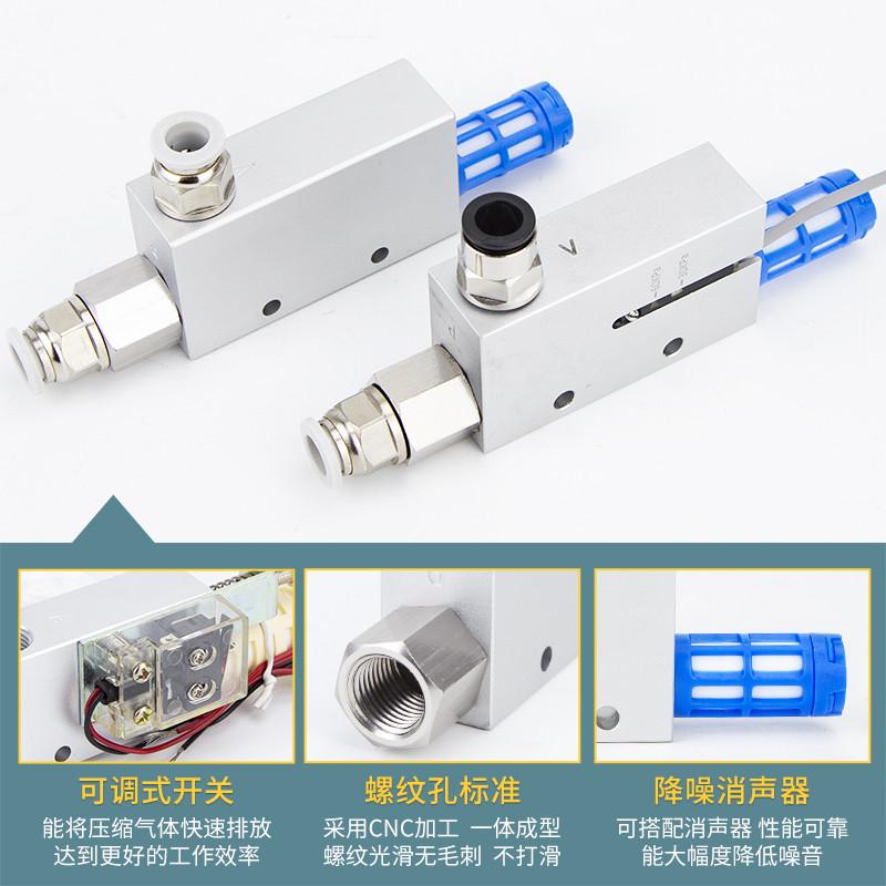 CV真空发生器EV负压大流量真空阀吸盘大吸力控制器10 15 20 HS CK