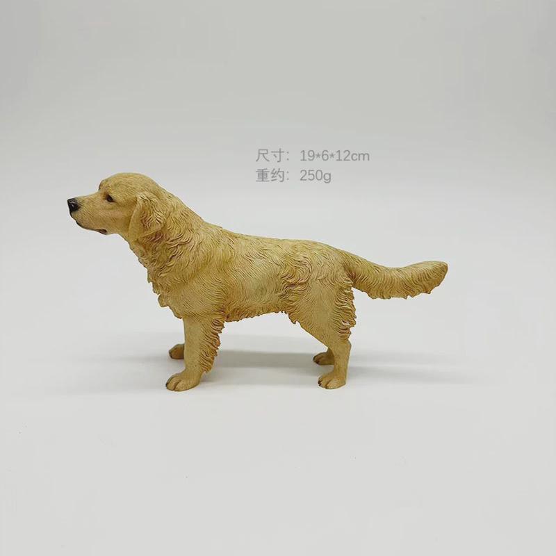 狗狗摆件狗咬篮子狗道具狗宠物模型狗狗树脂摆件跨境热卖狗狗模型