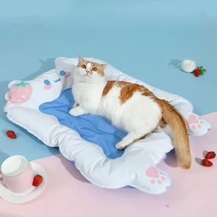 猫咪冰垫狗狗睡垫夏天冰窝垫子猫降温凉垫睡觉用地垫宠物用品凉席