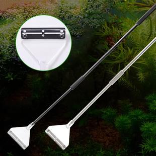 水族不锈钢铝合金鱼缸海藻苔藓刮刀剃刀片水草缸清洁工具清洁套装