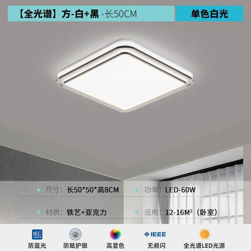 高端大气智能客厅主灯吸顶灯创意2024新款圆形卧室现代简约灯具