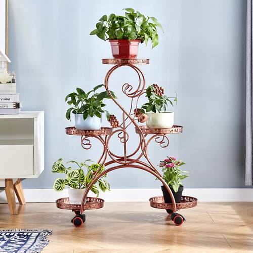 花架植物客厅落地式花架子阳台置物架简约花盆架铁艺摆放花架层架