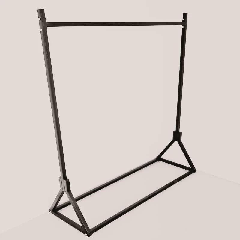 欧式陈列架服装架展示架落地式婚纱铁艺服装店货架侧挂龙门衣架