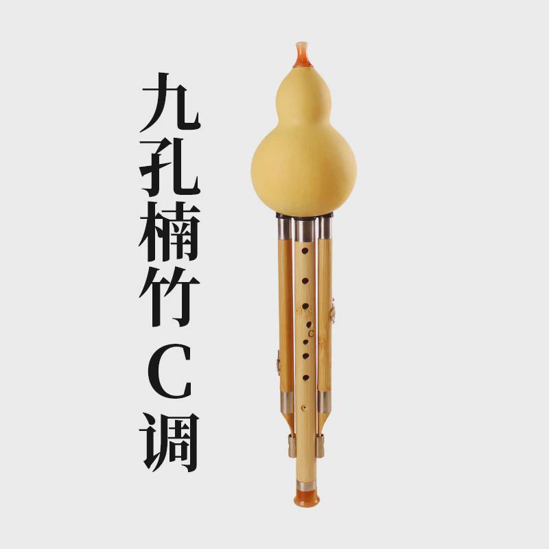 九孔金丝楠竹葫芦丝c调b调音准音专业演奏型成人三学生楠竹葫芦丝