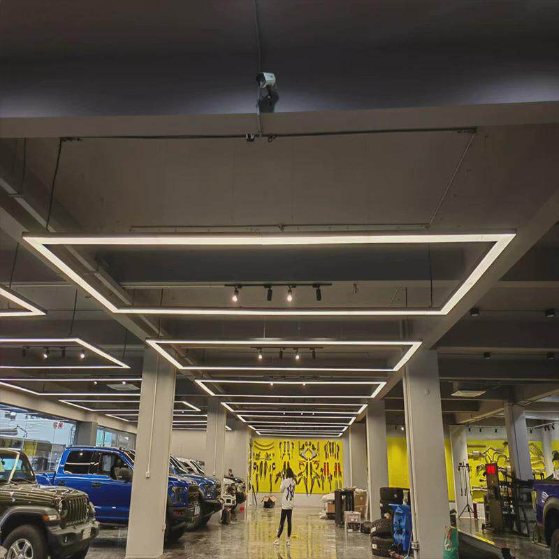 长方形吊灯办公室led长条灯超亮会议室商场超市店铺灯工业风灯具
