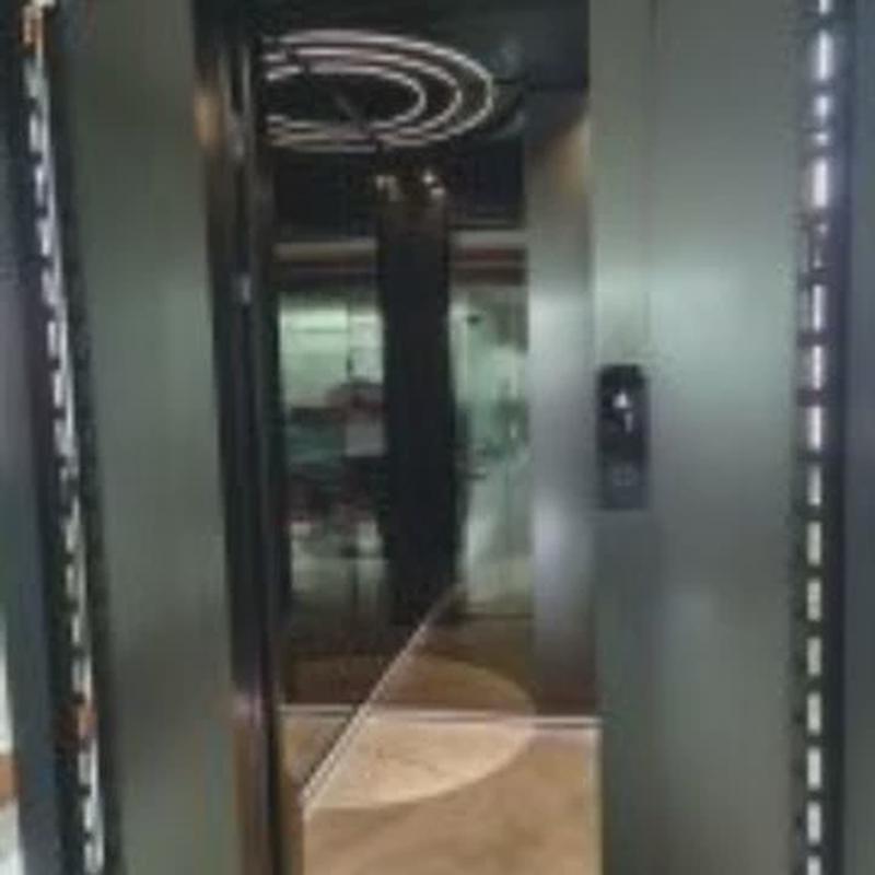 家用自建房别墅小区复式楼电梯楼梯间二层四层小型观光升降式电梯