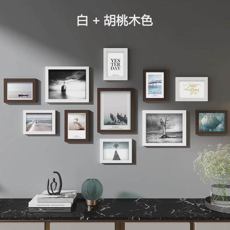 照片墙组合相框创意装饰PVC相框挂墙相框新中式11套装厂家直销