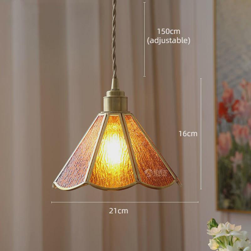 蒂凡尼吊灯中山餐厅复古仓库怀旧阁楼民宿卧室床头黄铜地中海吊灯