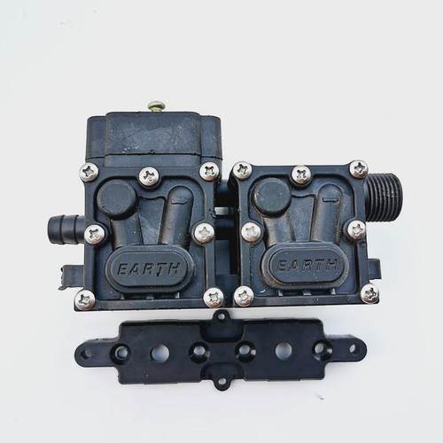 园艺花园水泵12v隔膜泵双泵泵头earth智能泵头配件回流双泵双泵头