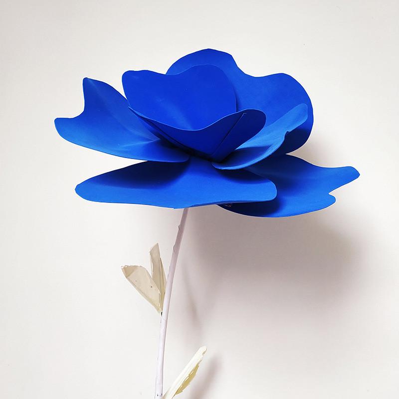 热销高档布置泡沫花仿真罂粟花大型花头场地仿真橱窗展示商场婚礼