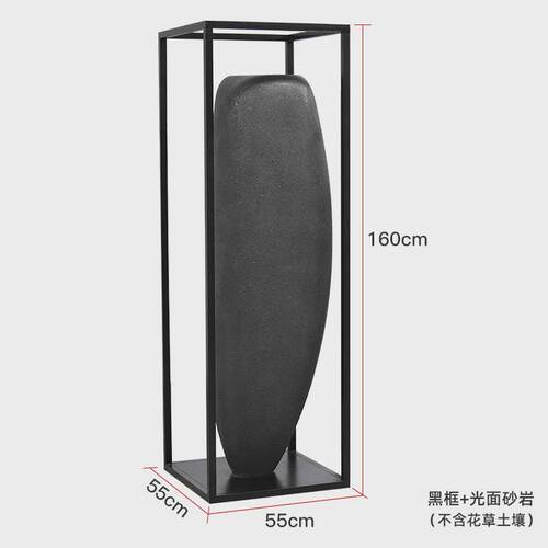 厂家户外玻璃钢花盆定制室内简约铁艺花架客厅大号落地装饰摆件