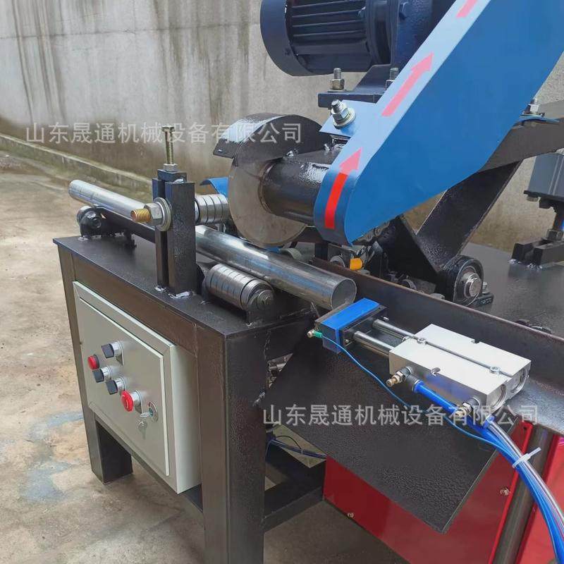 切管机气动自动送料收口滚刀切不锈钢圆管切割机气动全自动切管机