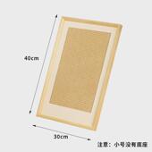 猫抓板不掉屑剑麻耐抓猫抓垫装 l型一体猫爪板 饰画贴墙猫爬垫立式