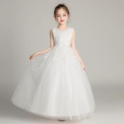儿童小提琴公主裙女孩主持人服装钢琴比赛礼服女童诗歌朗诵演出服