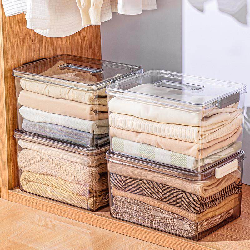 手提收纳箱玩具透明收纳盒储物盒整理家用车用后备箱工具杂物塑料