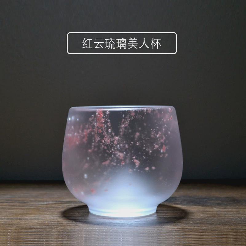 琉璃主人杯古典彩色喝个人专用杯品茗杯水墨禅意日式大号单杯茶杯图片