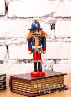 2025年新款12cm胡桃夹子士兵木偶摆件挂件六件套装圣诞树配件