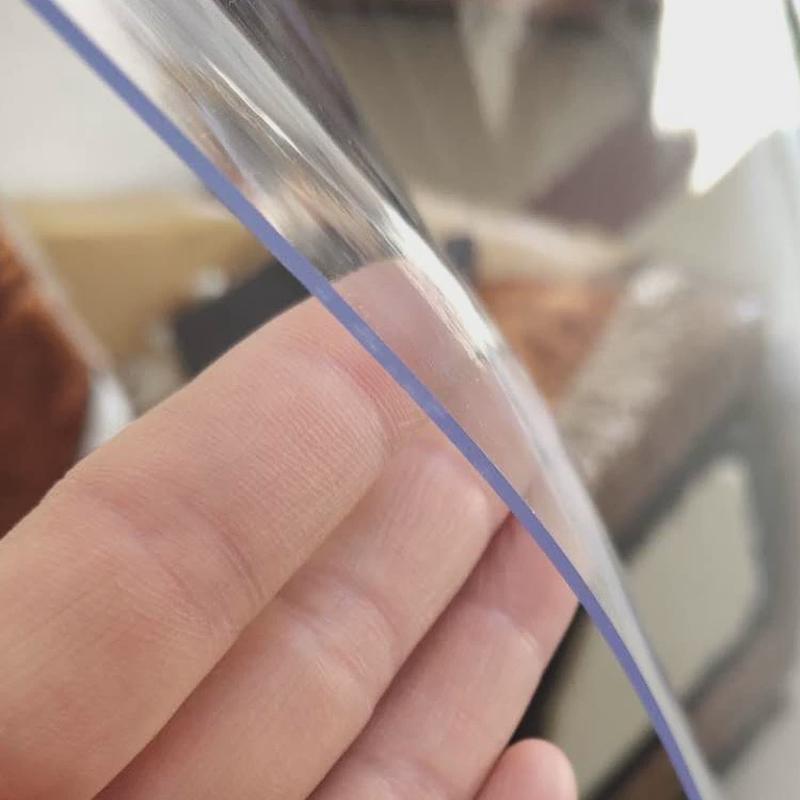 pvc全透明透明门帘折叠式推拉帘隔热挡空调风滑动软门帘厂家定制