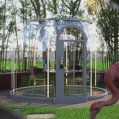 阳光房pc空房室外下午茶餐厅广州星移动厂家玻璃房球形透明泡泡屋