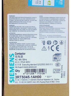 3rt5045/5046-1ah003rt5044-1a..0ac48v接触器质保一年