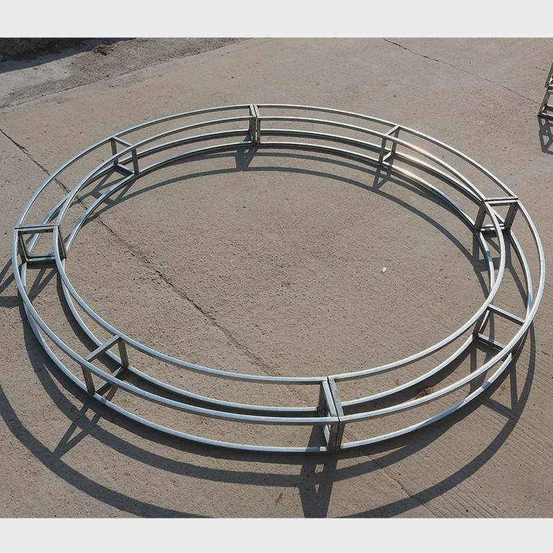 新款婚庆道具铁艺镀锌双层桁架环行架圆形流苏装饰圆吊环吊顶花环