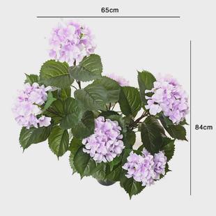 仿真绣球树盆栽盆景PE材质客厅大厅会议厅装饰仿真花绣球树盆栽