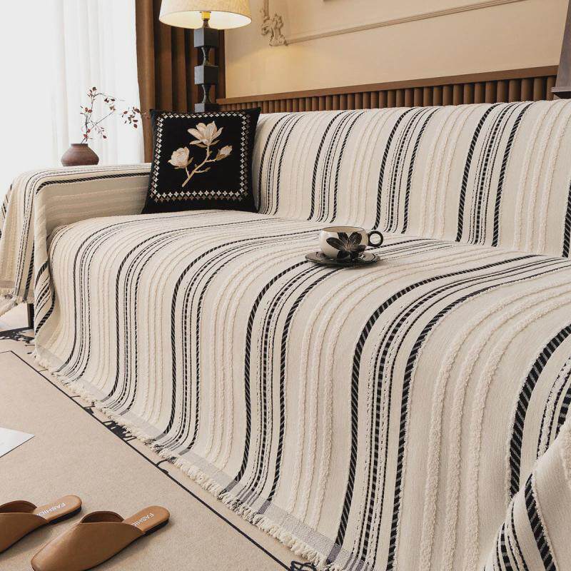 简约现代沙发盖布雪尼尔沙发坐垫四季通用沙发巾沙发套罩沙发毯子