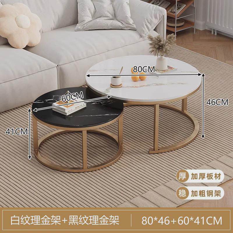 轻奢沙发边几客厅家用小茶几边桌置物角几铁艺现代简约阳台小圆桌